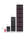 Comparison chart of different sizes of Piri Red Light Therapy Devices